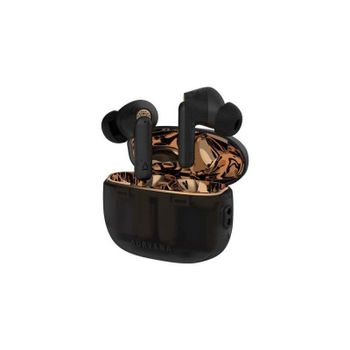 Auriculares Creative Aurvana Ace 2 inalámbricos Bluetooth 5.3 con Cancelación Activa de Ruido, micrófono y protección IPX5, negros y cobre