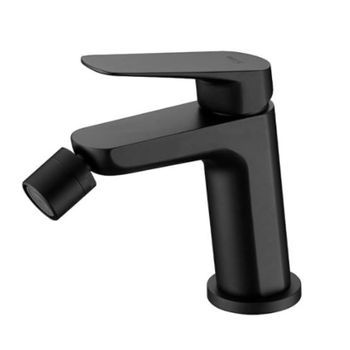 Monomando De Bidé Negro Mate Serie Bélgica