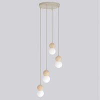 lampara colgante bara moca 4 luces