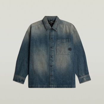 G-Star Raw Cazadora vaquera D23007-E358 BOXY FIT OVERSHIRT-H938 ANTIQUE FADED BLUESCHIST para hombre