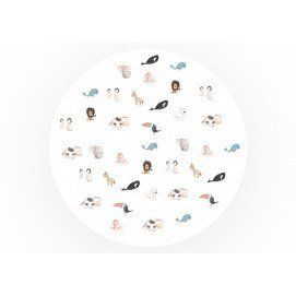 Alfombra Redonda 95cm Animals
