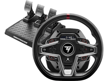 Volante - Thrustmaster T248 Force Feedback Dinámico, Pedales Magnéticos para Xbox One, Series y PC