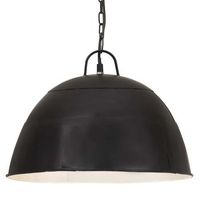 lampara colgante vintage redonda 25 w negra 41 cm e27 vidaxl
