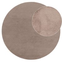 alfombra calissa taupe 80 cm redondo