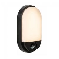 aplique de exterior led sensor movimiento hups 10w