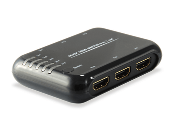 SWITCH HDMI EQUIP 5 ENTRADAS 1 SALIDA HDMI 1.4A 4K DTS-HD CON MANDO