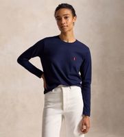 polo ralph lauren para mujer 211b14604005 camiseta classic fit de punto de algodon marino m casual manga larga