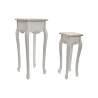 mesita auxiliar set 2 abeto 35x35x80 natural