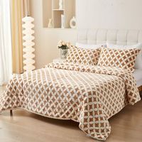 edredon nordico borreguito poliester marron blanco 135150 2 fundas