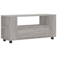 mueble tv  mueble de salon  armario tv madera de ingenieria gris sonoma 102x345x43 cm