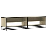mueble para tv madera de ingenieria roble sonoma 1805x40x46 cm vidaxl