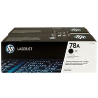 hp 78a black original laser toner cartridge - twin pack