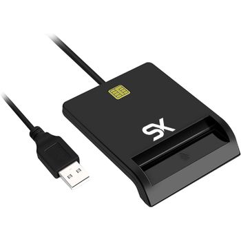 SX SMART Lector de DNI Electrónico SX SMART - Compatible con DNI 3.0 y 4.0, Plug & Play USB para Windows, Mac y Linux, ideal para acceso seguro a servicios públicos y transacciones en línea