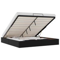 cama matrimonial  cama para adultos  estructura de cama otomana sin colchon cuero sintetico negro