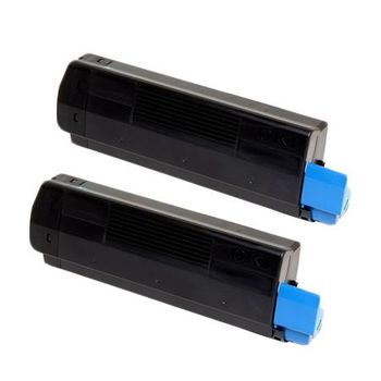 Compatible Twin Pack Oki 44917607 Black Toner Cartridges (2 Pack)