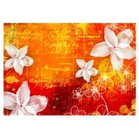 papel pintado 3d - floral notes ii 200x140 cm