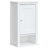 mueble pared bano berg madera maciza pino blanco 40x27x715 cm vidaxl