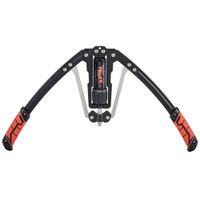 sportnow extensor de pecho ajustable de 10-200 kg con 20 niveles de resistencia y agarre antideslizante 43x16x5 cm negro y rojo