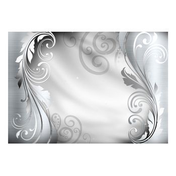 Papel Pintado 3d - Ornamento De Plata (400x280 Cm)