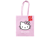 mochila - pyramid hello kitty estilo tote bag tela ecologica rosa