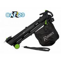 ribimex aspirador inalambrico soplador triturador 40v 2x20v - prbat20asb1