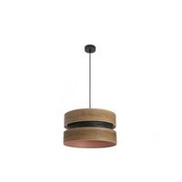 colgante colet 1xe27 negromadera oscura regx40x40 cm