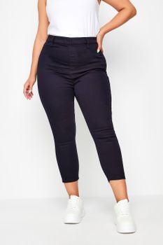 Yours Jeggings Capri Elásticos Azul Marino Grace, Mujer Curvy Y Tallas Grandes, Yours