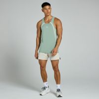 camiseta de tirantes con panel tempo para hombre de mp - verde palido - s