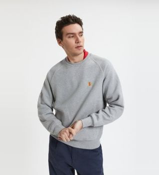 Baracuta para hombre. BRFEL0045UT2768 Sudadera Logo gris (L), Casual, Algodón