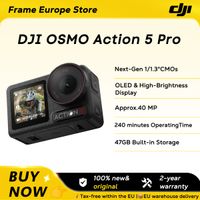 dji osmo action 5 pro combo sensor de 113r 4 horas de duracion de bateria extendida pantallas tactiles oled dobles de alto brillo stock en la ue