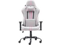 silla gaming - newskill kitsune v2 reposabrazos 2d hasta 136 kg tela transpirable cojines lumbar y cervical reclinable en 180 rosa