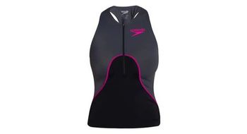 Camiseta de mujer strong  speedo pro  strong ton negro rosa