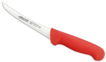 Cuchillo deshuesador de acero inoxidable nitrum de 140 mm mango rojo