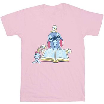 Disney Camiseta Reading Reading A Book para niña