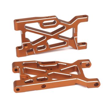 2 piezas brazos inferiores de suspensión de aleación de aluminio mejorados para ZD Racing MT09 1/9 coches de RC todo ter