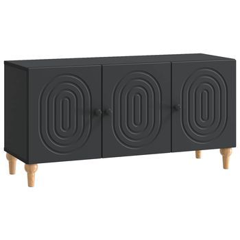 Mueble De Tv 99 X 34,5 X 50 Cm Negro Madera De Ingeniería Vidaxl