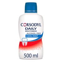corsodyl daily mouthwash gum care alcohol free cool mint
