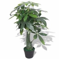 arbol de la fortuna artificial con maceta 85 cm verde dec021929