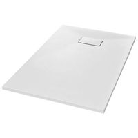 plato de ducha smc blanco 120x70 cm vidaxl