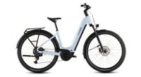 cube touring hybrid one 600 easy entry bicicleta trekking electrica shimano cues 9s 600 wh 700 mm azul glaciar 2026