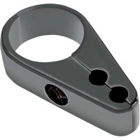 abrazadera cable acelerador 25mm doble negro
