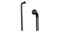 lote de 100 radios massi en acero inoxidable 2x280mm negro