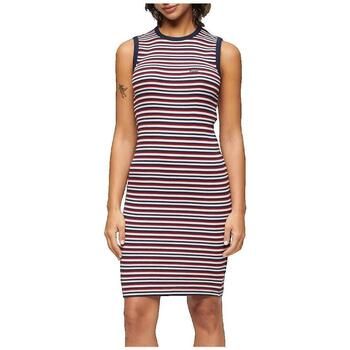 Superdry Vestido Robe moulante côtelée sans manches para mujer