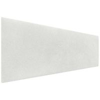dhome cabecero blanco 140cm acabado toalla soft tapizado liso 4cm grosor 50cm alto tejido suave para pared acusticos cabeceros absorbentes 140cm 4cm - 50 al - blanco