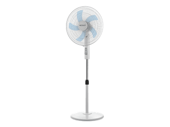 Ventilador de pie - Orbegozo SF 1040, 45 W, 3 velocidades, Muy silencioso, Inclinación y altura regulable, Blanco