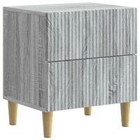 mesita de noche 43x345x48 cm madera - gris