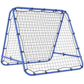 HOMCOM Red de Rebote Plegable para Entrenamiento Rebotador de Deportes Ajustable de 5 Niveles en Ángulo con Tubo de Acero para Tenis   Aosom España