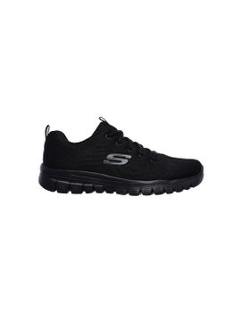 Zapatillas Skechers Graceful-Get Connect Mujer Black Mesh / Trim