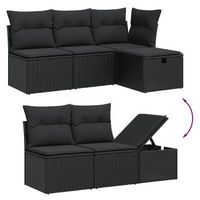 conjunto de sofas de jardin con cojines conjunto de 7 piezas
