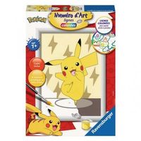 numero de arte de pequeno formato de pikachu